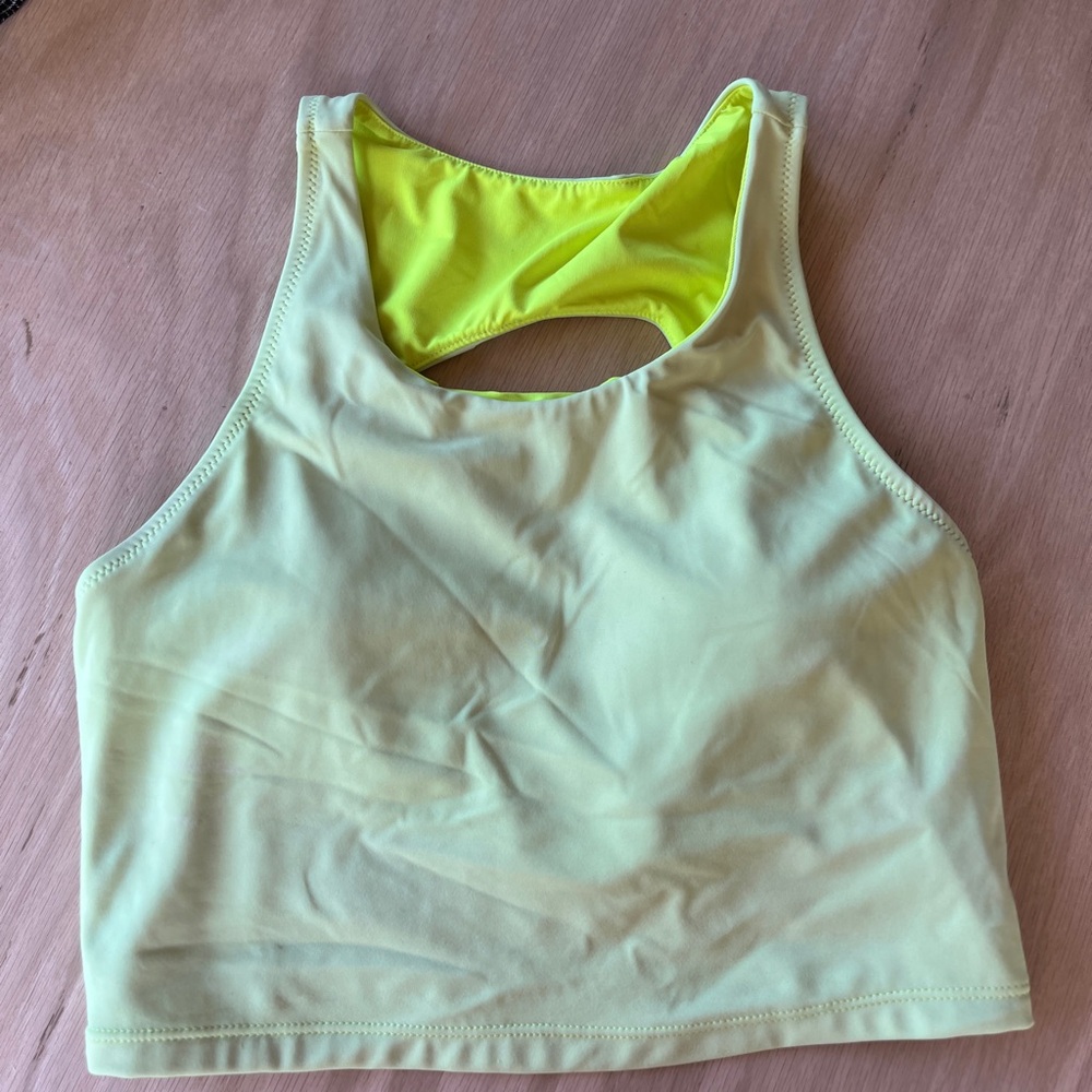 KIAVA Neon Yellow Swim Top